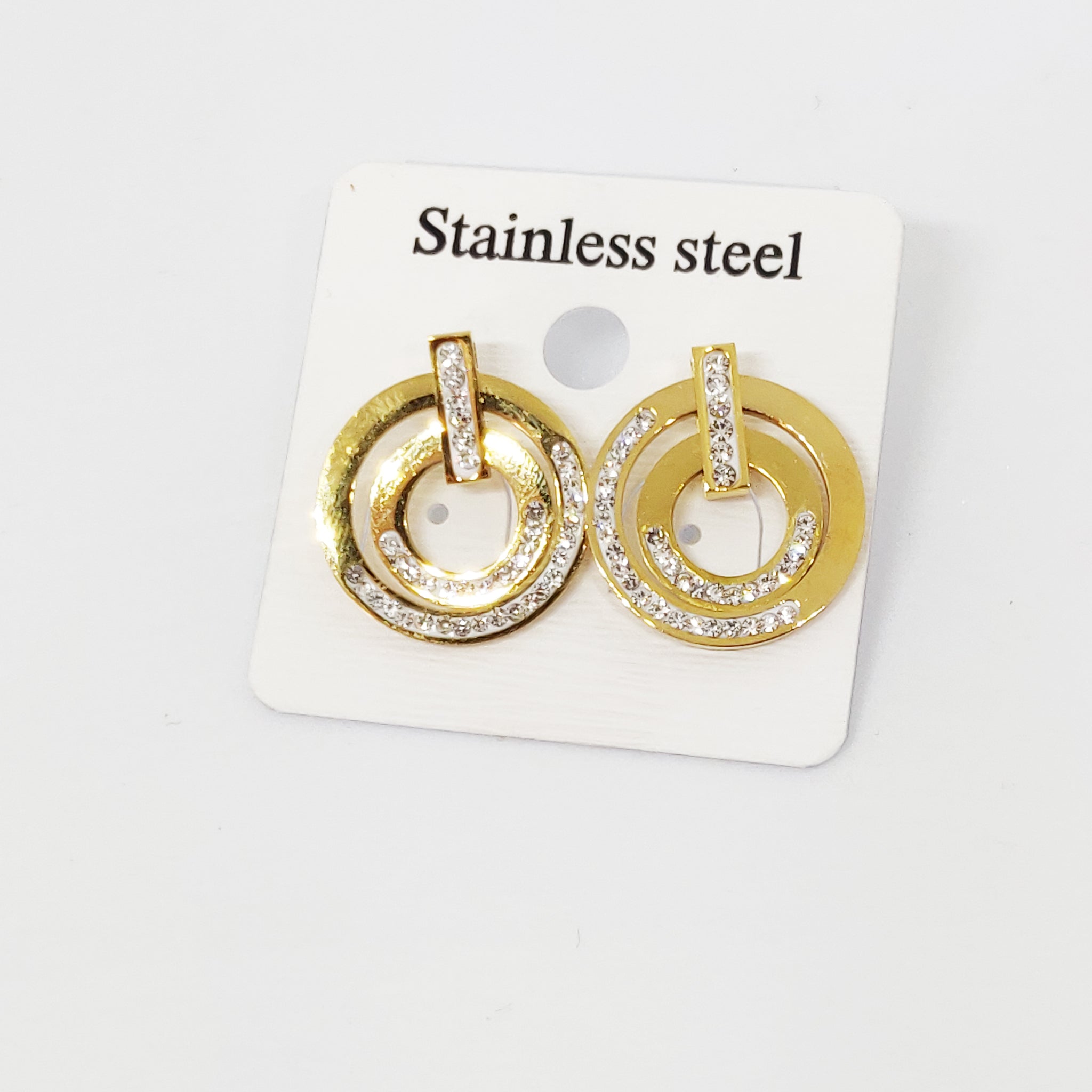 Boucles d'oreilles Triple Cercle Luxe