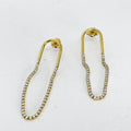 Boucles d'oreilles U Cristaux