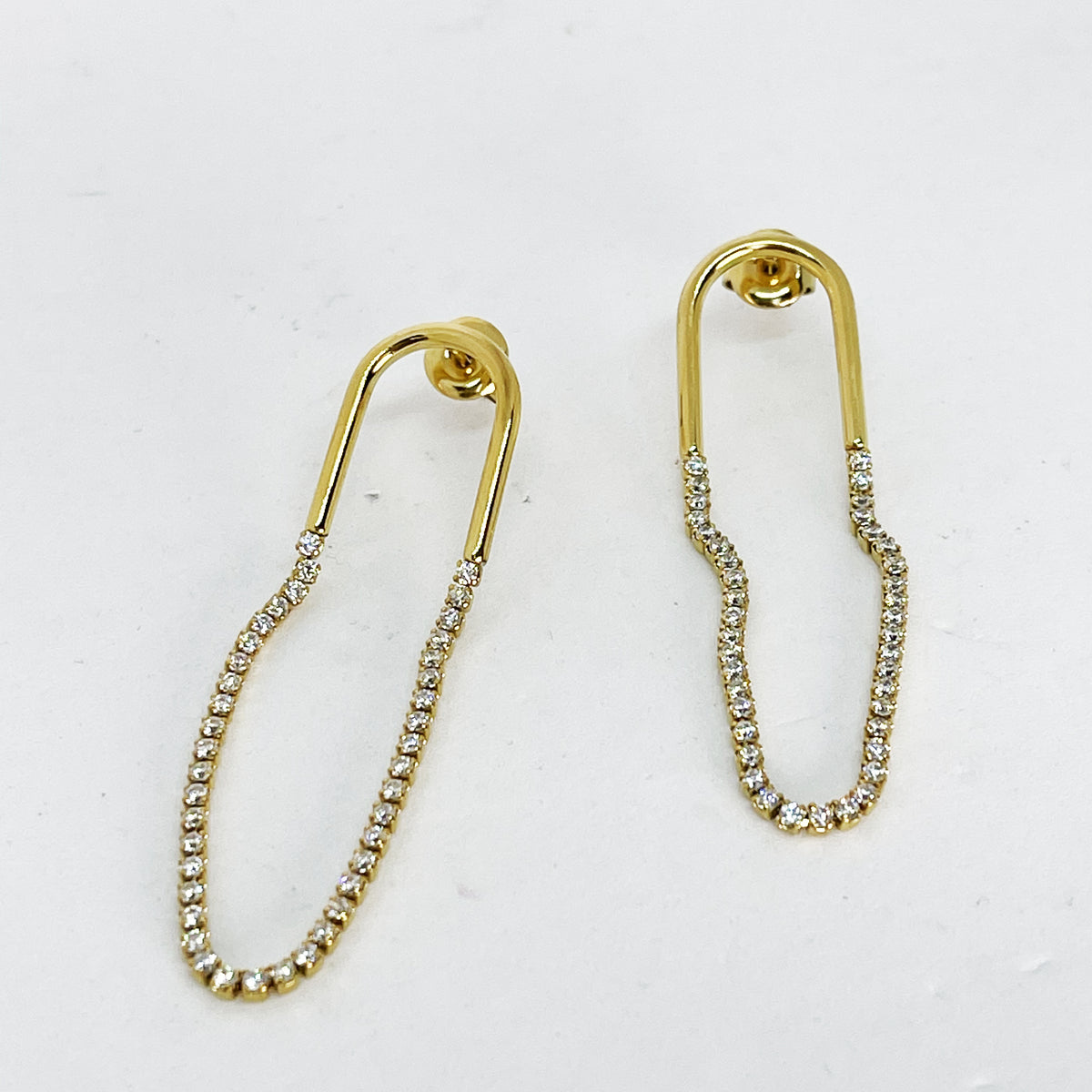 Boucles d'oreilles U Cristaux