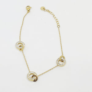 Bracelet 3 Cercles Cristaux