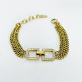 Bracelet 3 Chaînes Double D Luxe