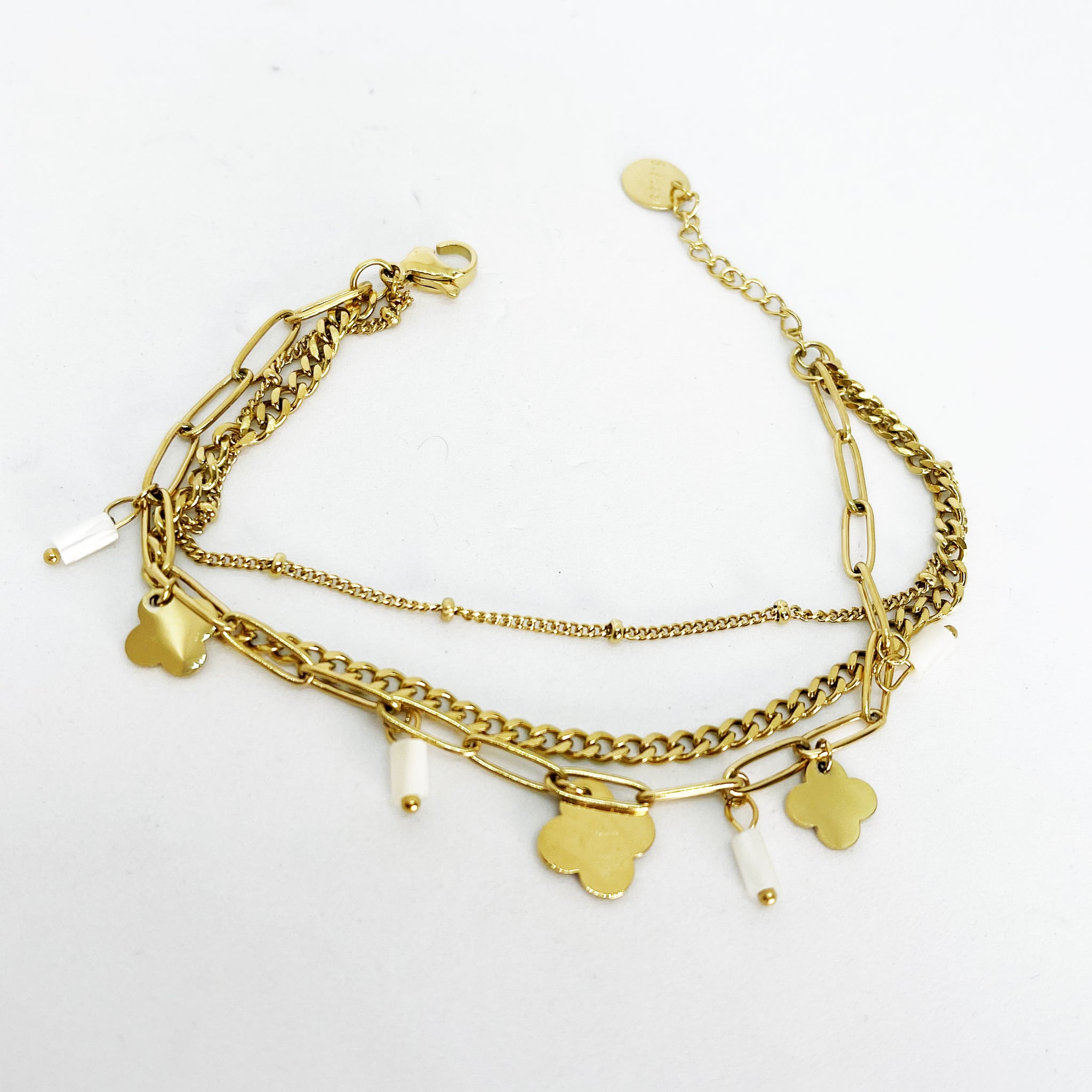 Bracelet 3 Chaînes Trèfles