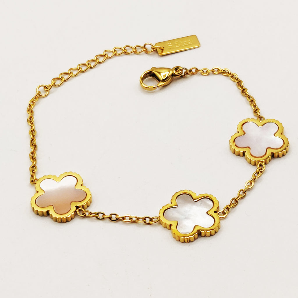 Bracelet 3 Marguerites Blanches