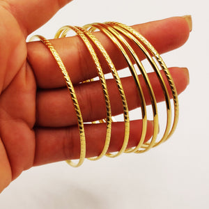 Bracelet 7 Pièces Rayés et Simples Luxe