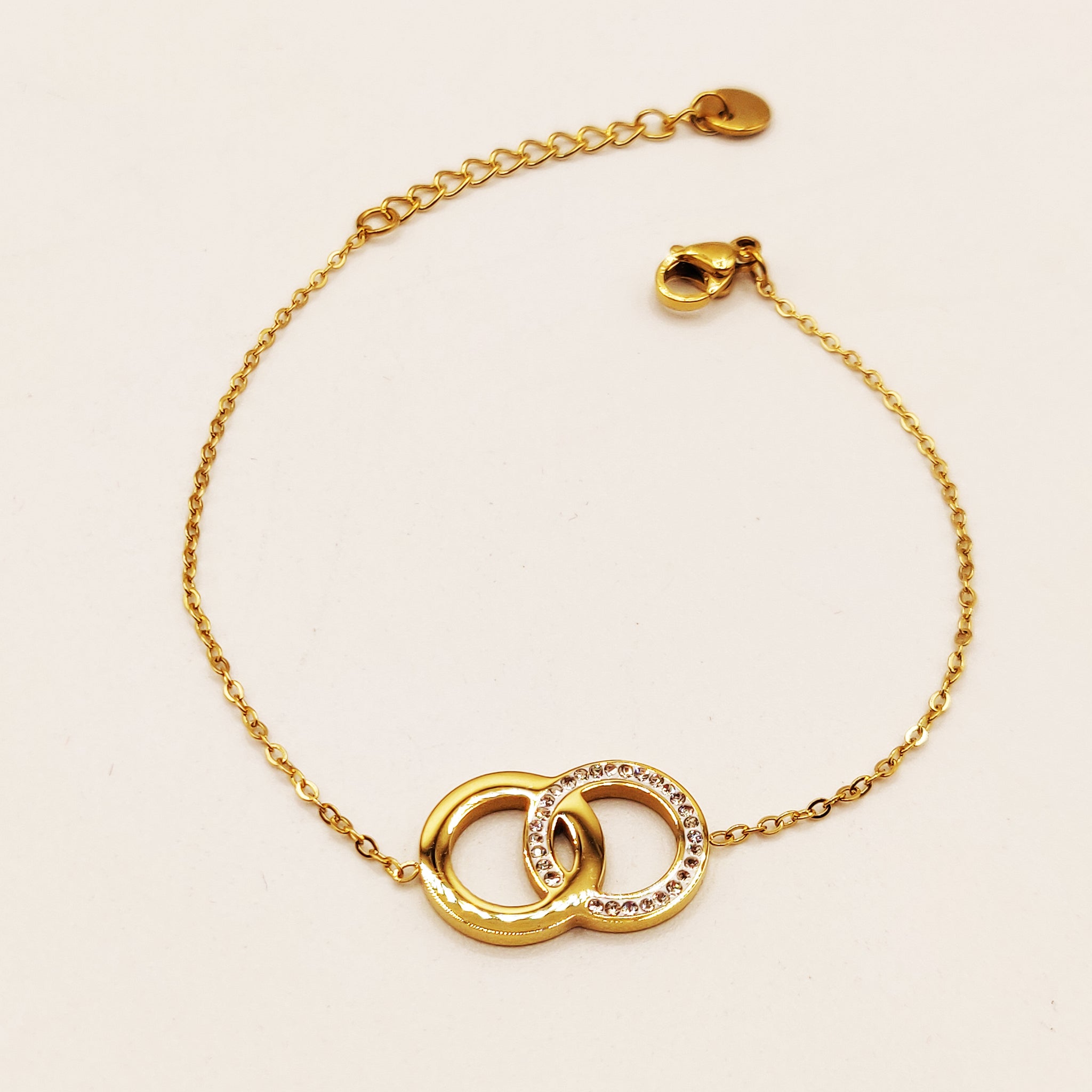 Bracelet Anneaux Croisés Luxe