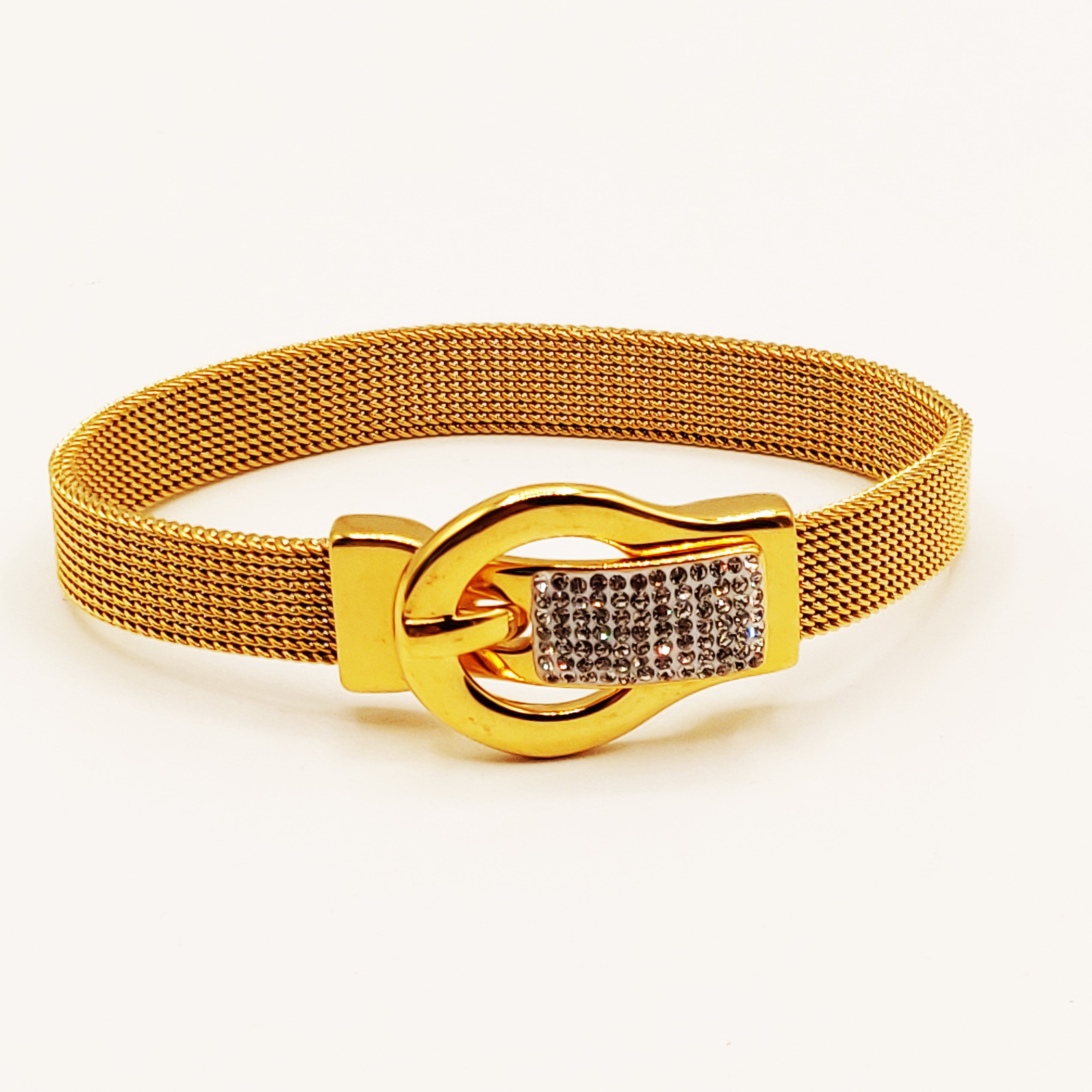 Bracelet Boucle de Ceinture Luxe Cristaux