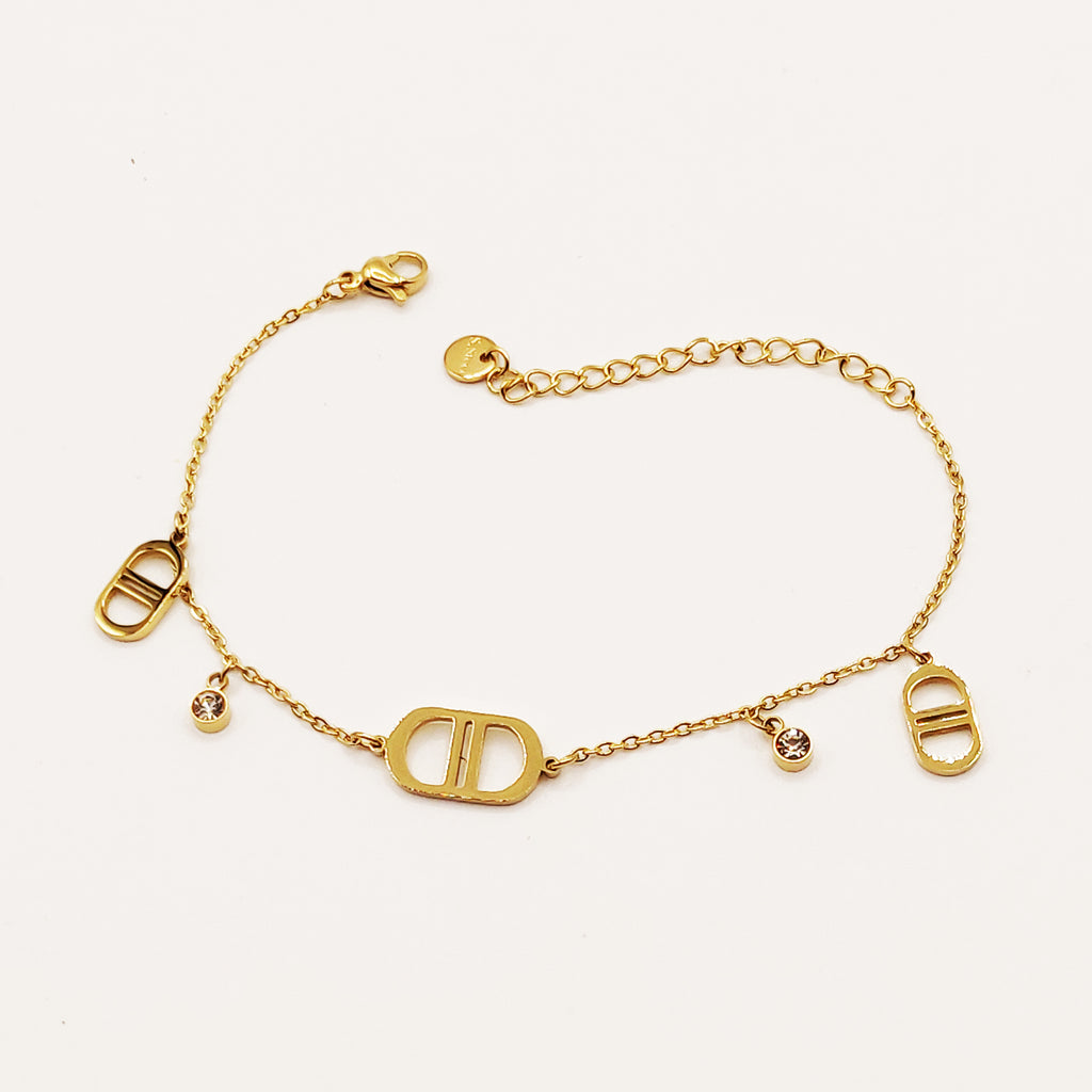 Bracelet CD Cristaux Luxe