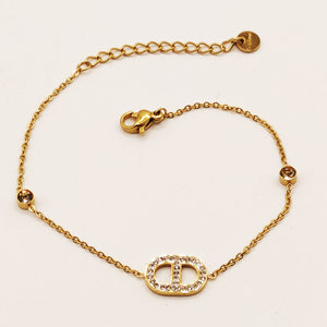 Bracelet ᗡD Luxe Cristaux Simple