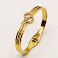 Bracelet Rigide ᗡD Luxe Triple Lignes