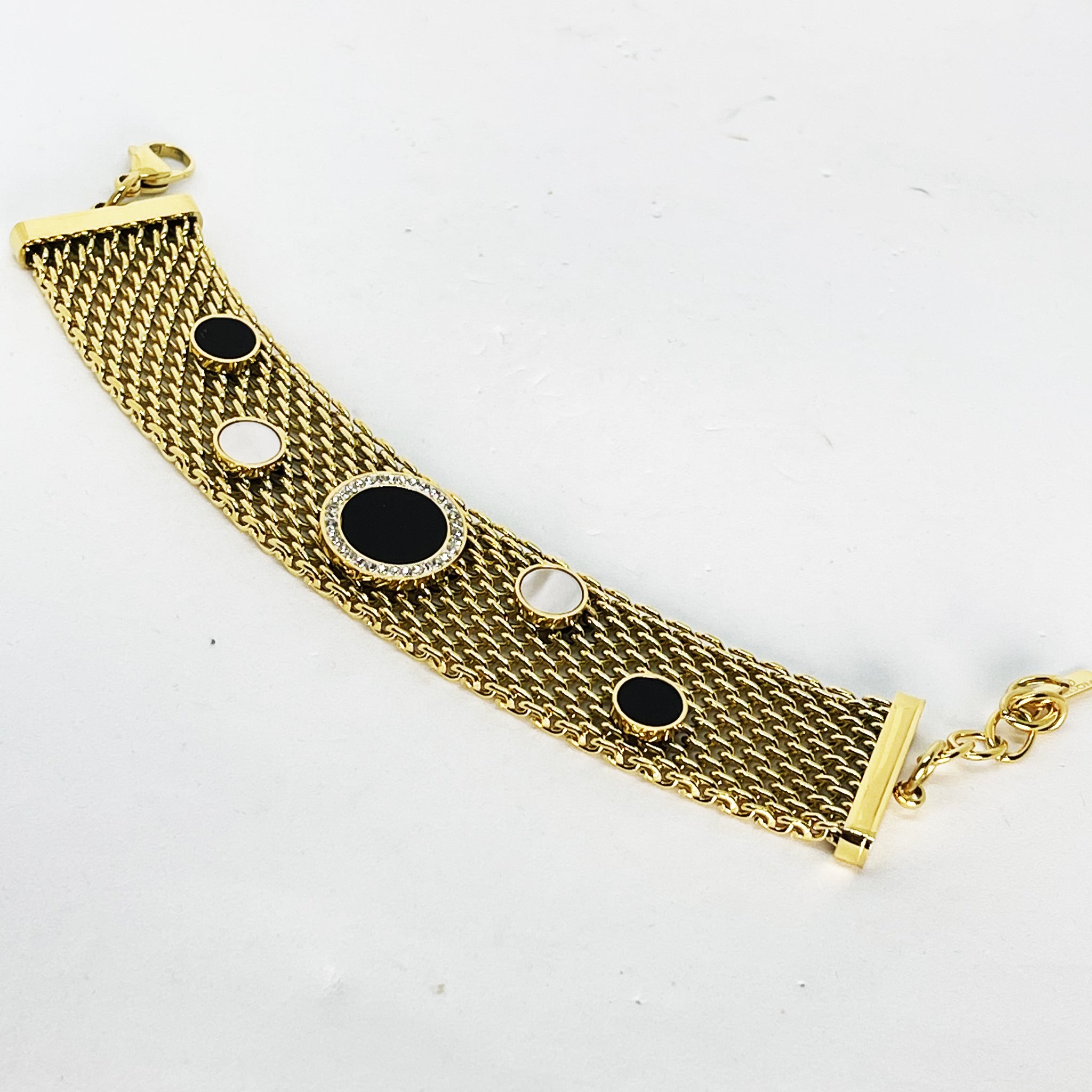 Bracelet Ceinture Cercles Cristaux