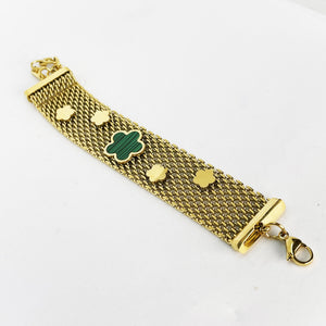 Bracelet Ceinture Marguerite Verte