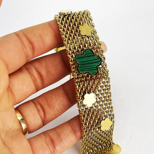 Bracelet Ceinture Marguerite Verte