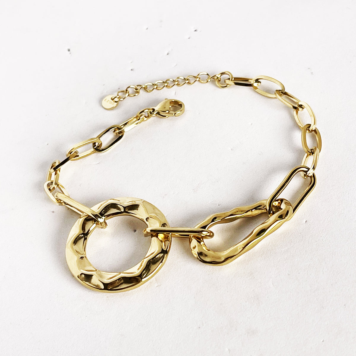 Bracelet Cercle Soleil et Goutte Luxe