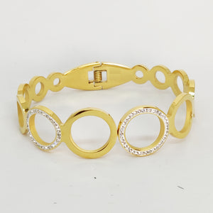Bracelet Cercles Cristaux Luxe