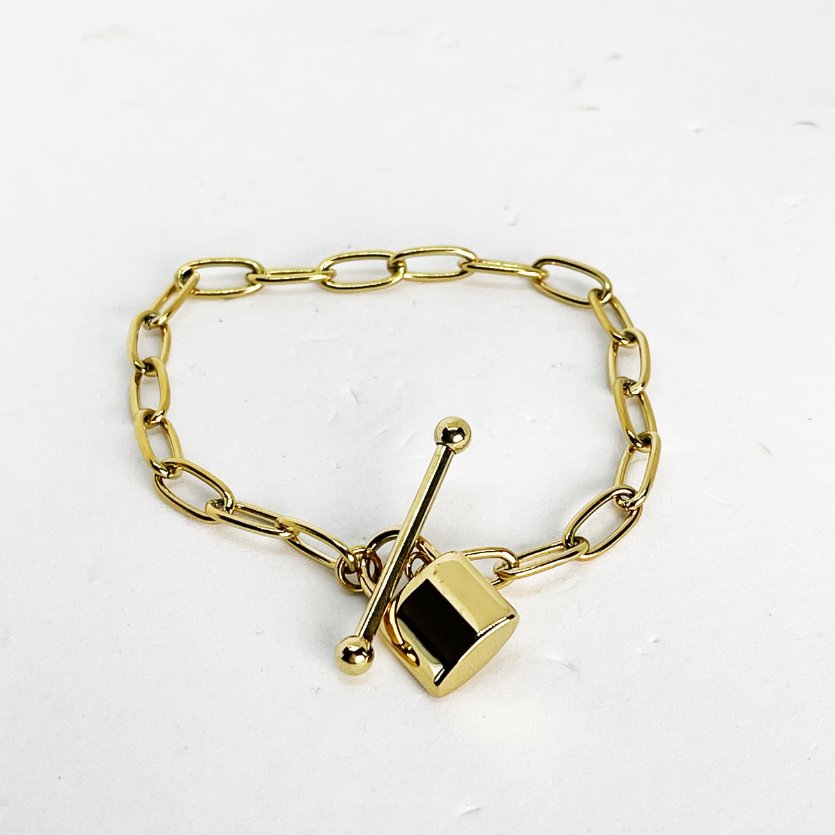 Bracelet Chaîne Cadenas et Barre