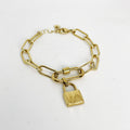 Bracelet Chaîne Cadenas et Mousqueton
