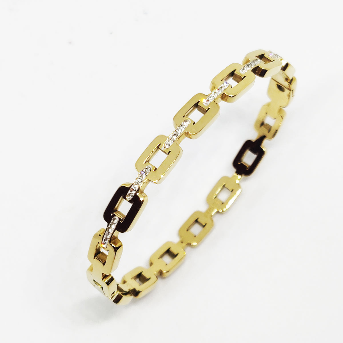 Bracelet Chaîne Carrée Luxe