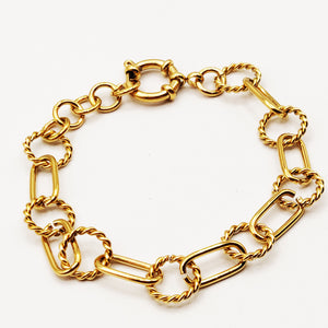 Bracelet Chaîne Cercles Torsades