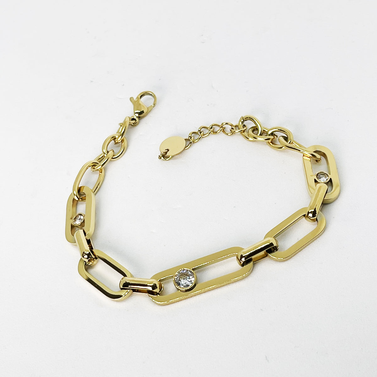 Bracelet Chaîne Cristaux