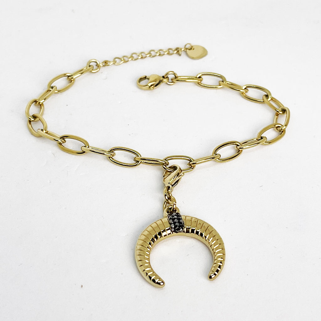 Bracelet Chaîne Croissant de Lune