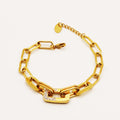 Bracelet Chaîne Demi Rectangles Cristaux