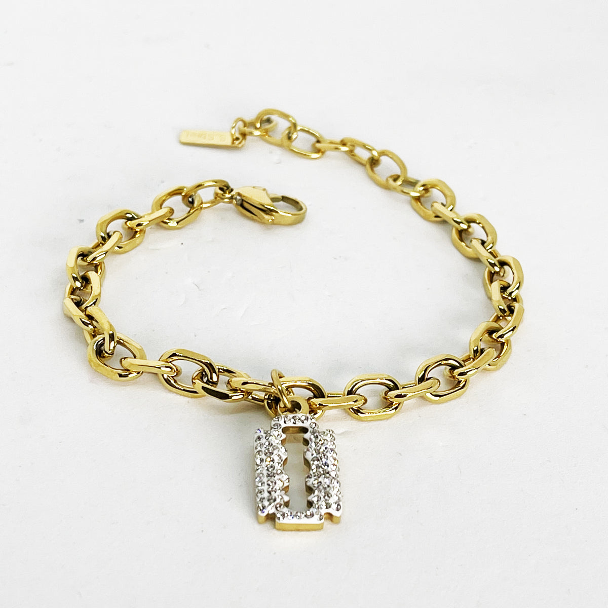 Bracelet Chaîne Lame De Rasoir Luxe