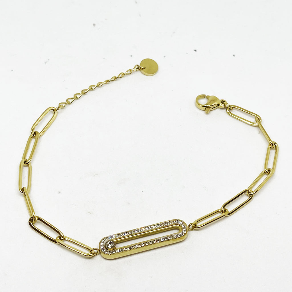 Bracelet Chaîne Mexicain Cristaux