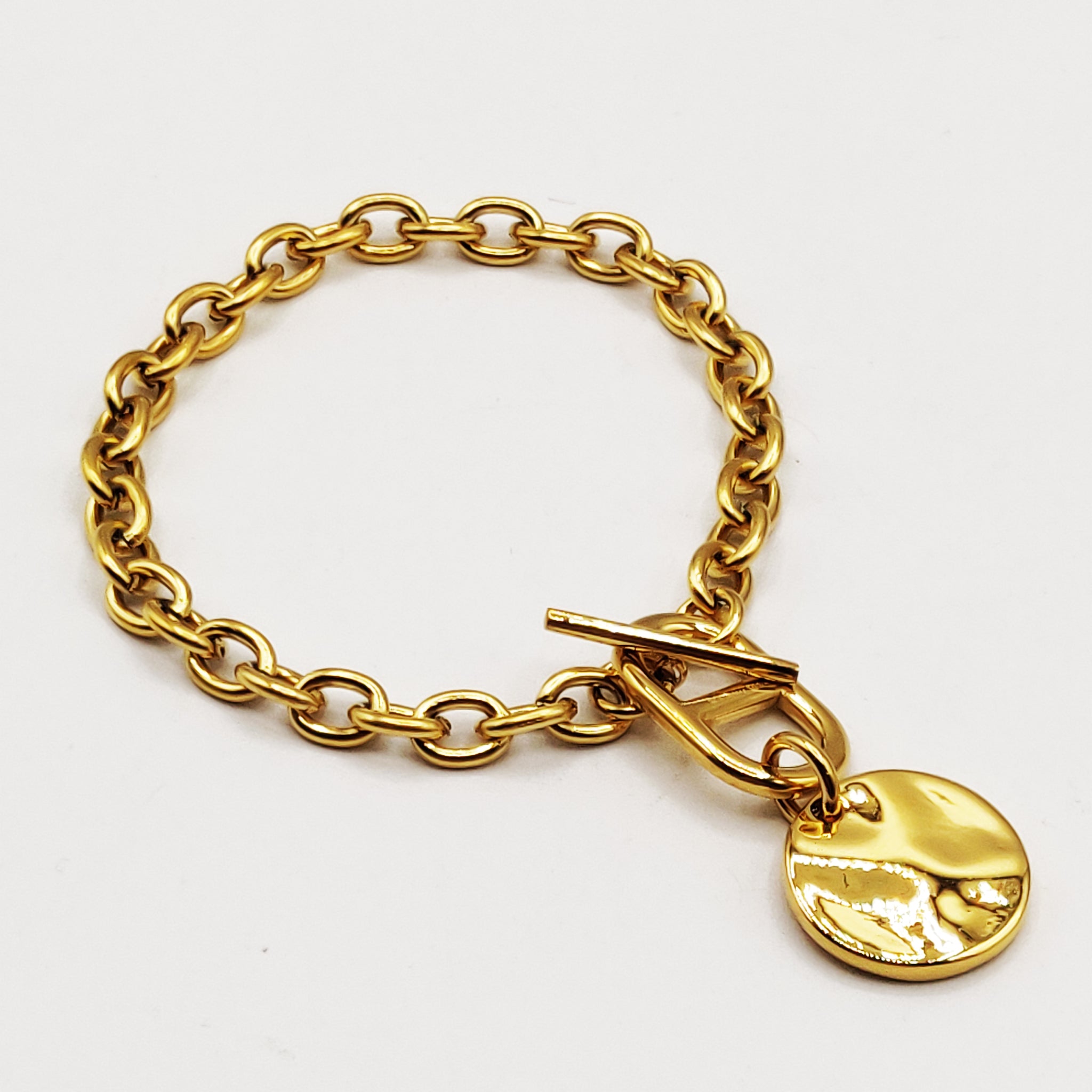 Bracelet Chaîne Pendentifs ᗡD Luxe et Cercle