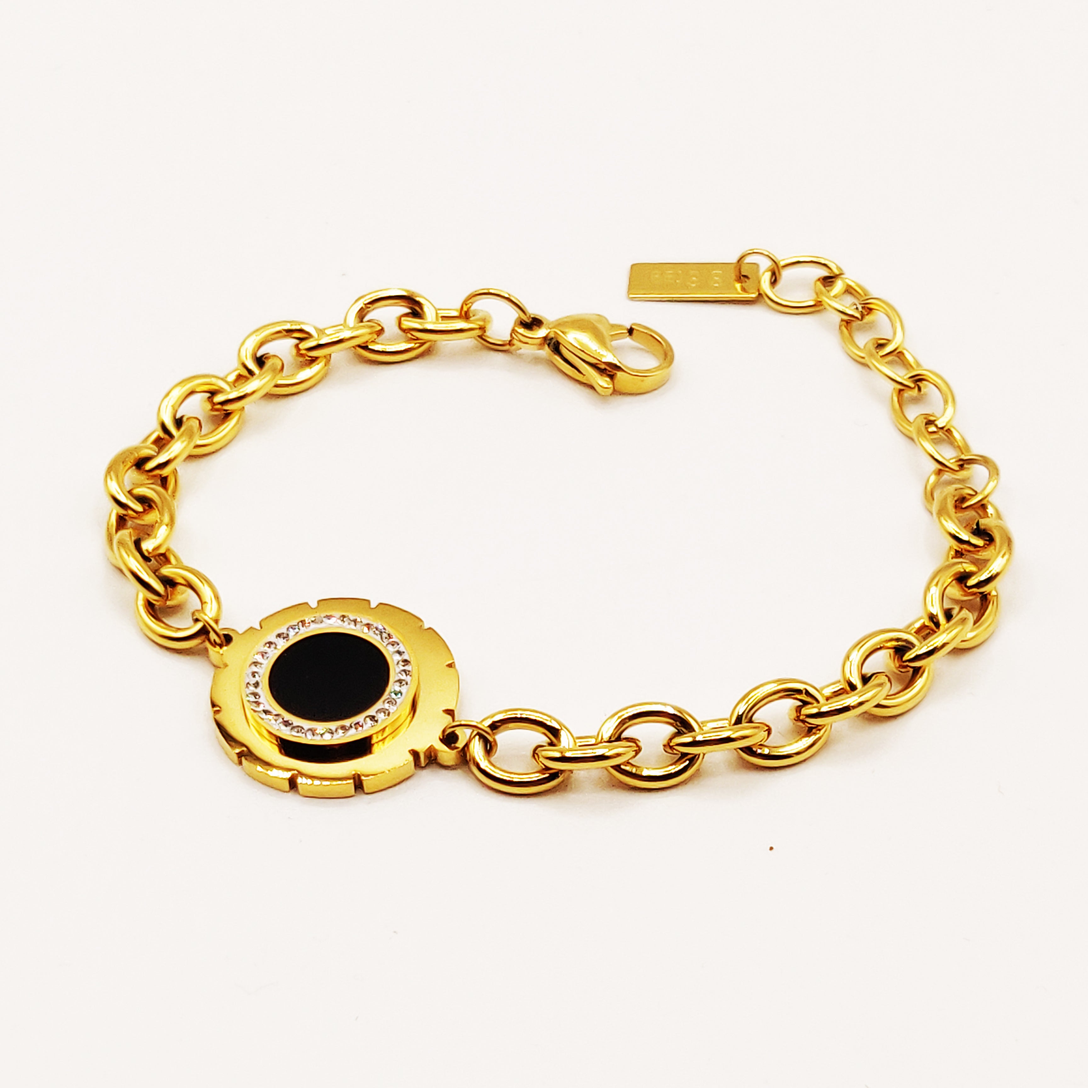 Bracelet Chaîne Soleil Fashion Noyau Noir