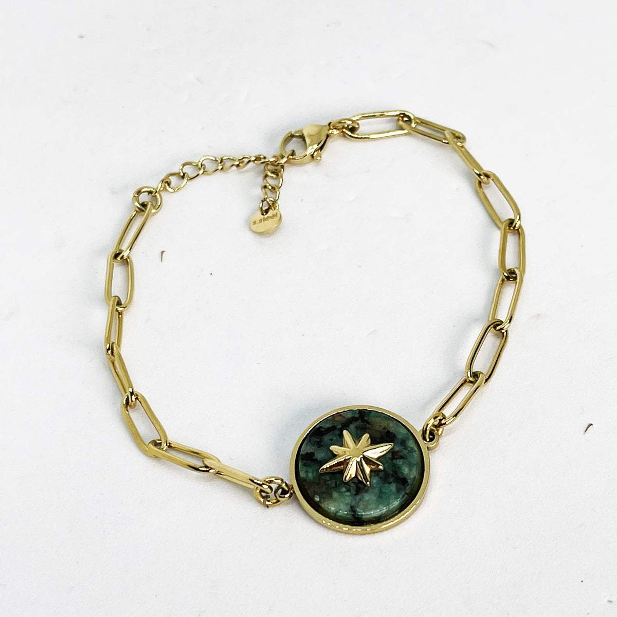 Bracelet Chaîne Soleil Vert