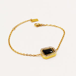 Bracelet Diamant Noir Luxe