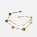 Bracelet Double Carrés Multicolores