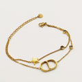 Bracelet Double CD Luxe et Étoile