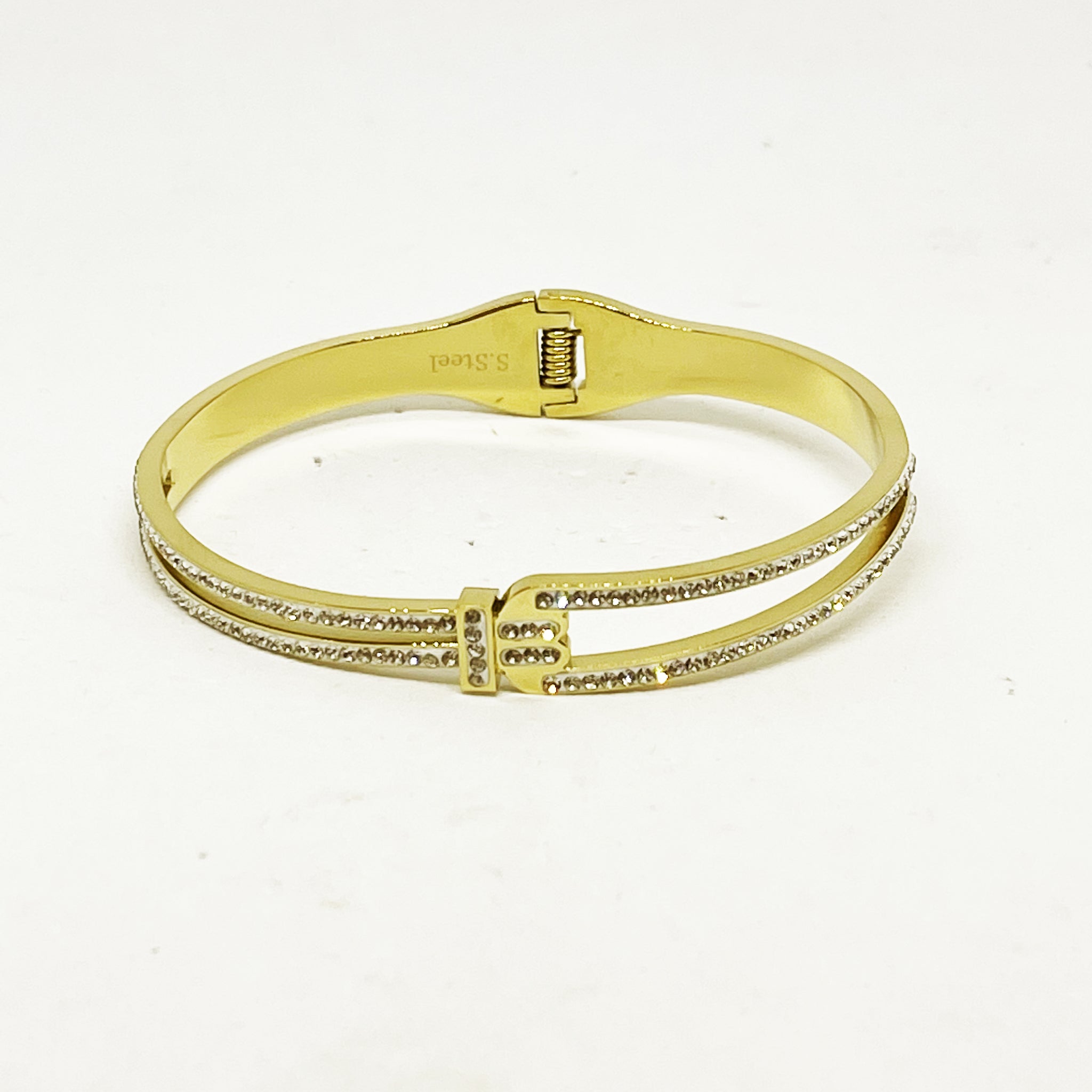 Bracelet Double Lignes Cristaux