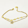 Bracelet Double Multi Étoiles