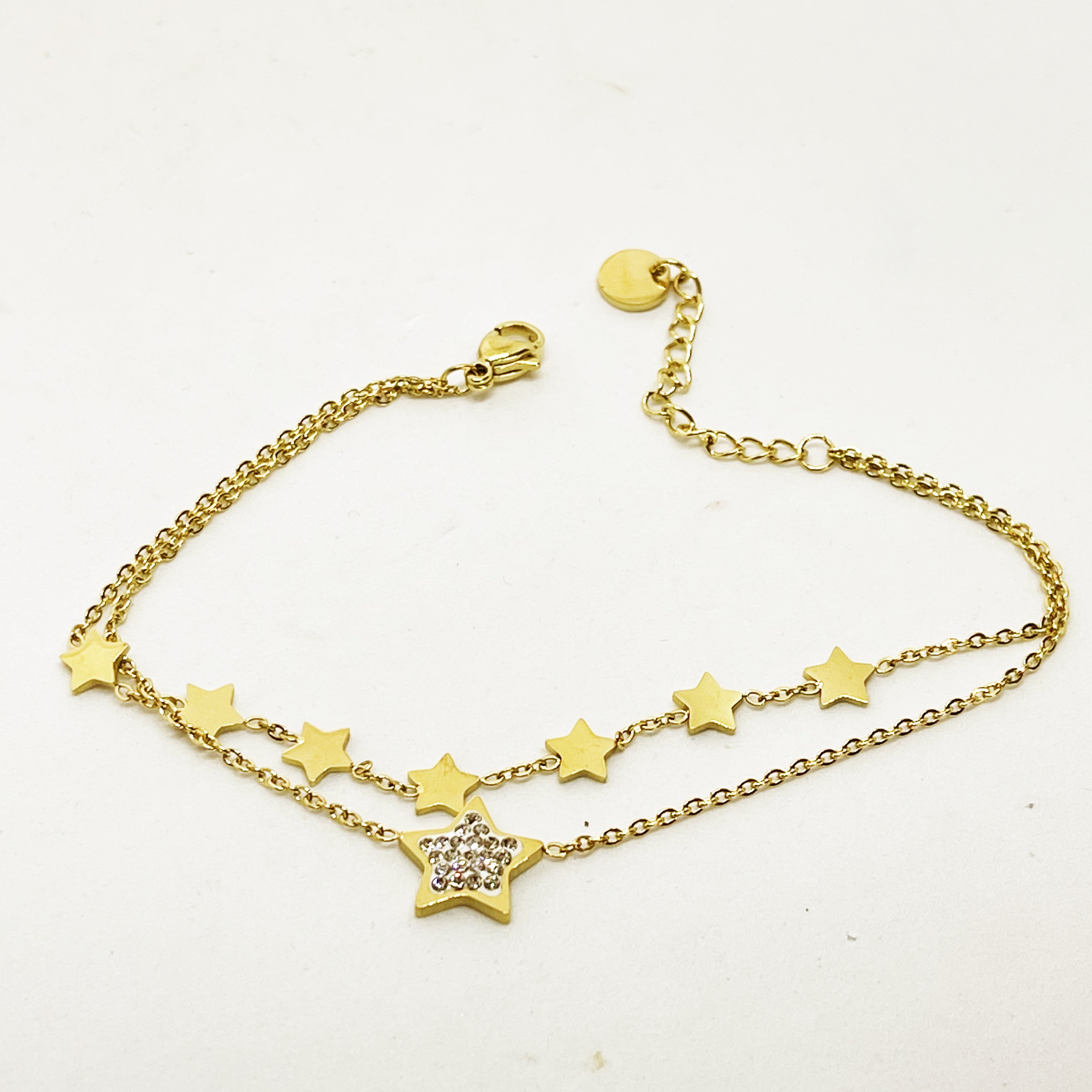 Bracelet Double Multi Étoiles