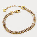 Bracelet Double Tour Cristaux Luxe