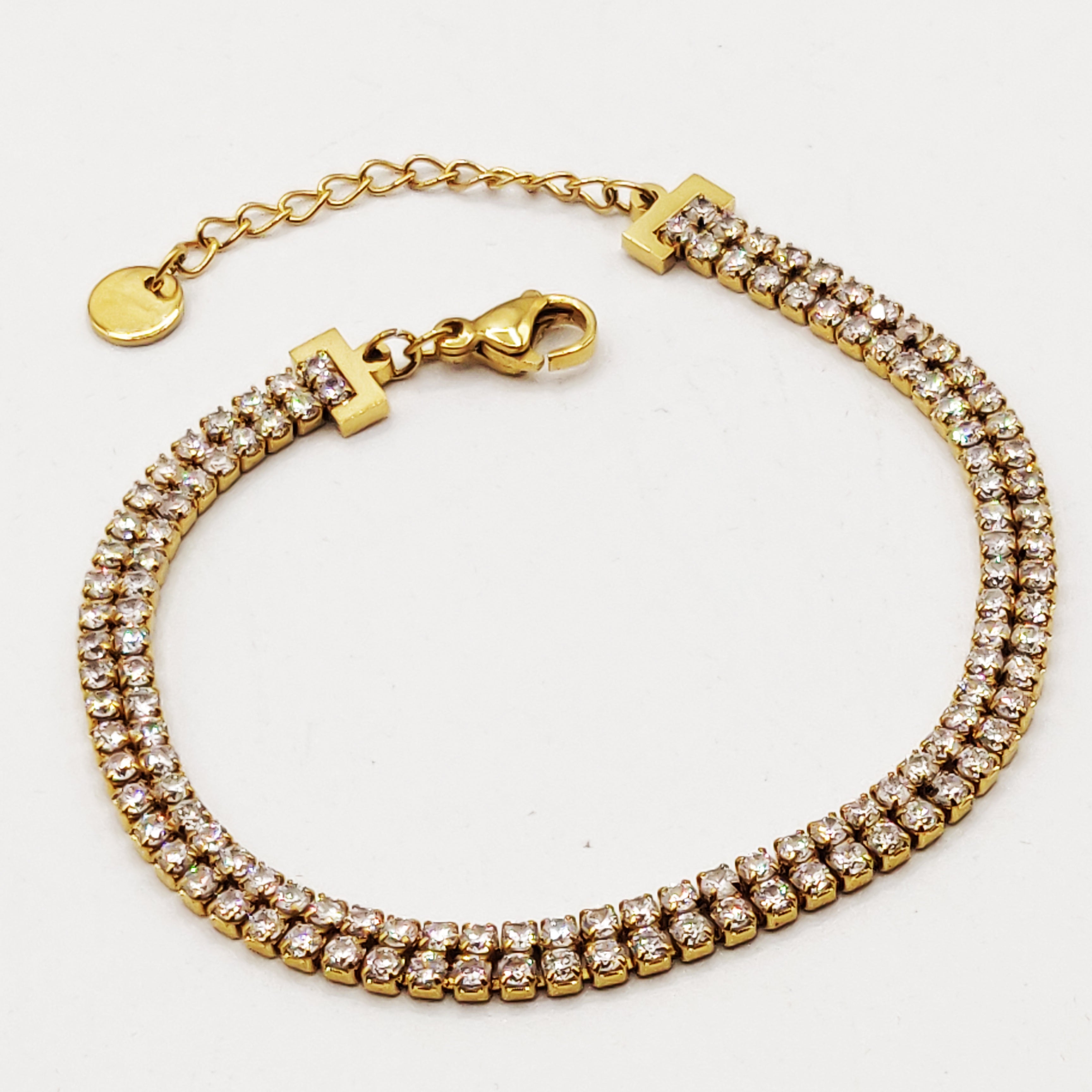 Bracelet Double Tour Cristaux Luxe