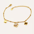 Bracelet Double Trèfles Cristaux