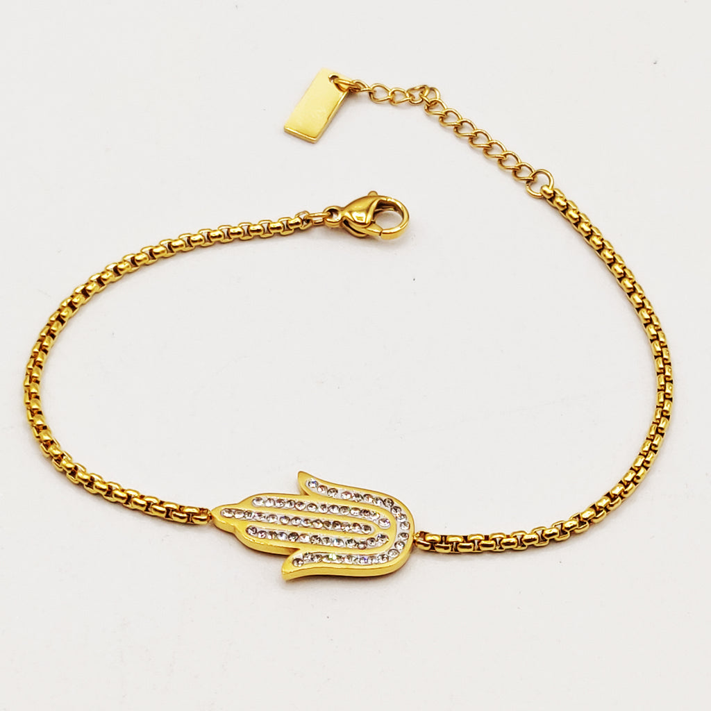 Bracelet Grande Main de Fatma Fleur Luxe
