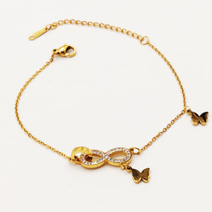 Bracelet Infinity Papillons Luxe