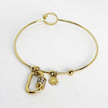 Bracelet Jonc Mousqueton et Soleil