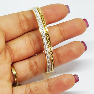 Bracelet Maille et Cristaux