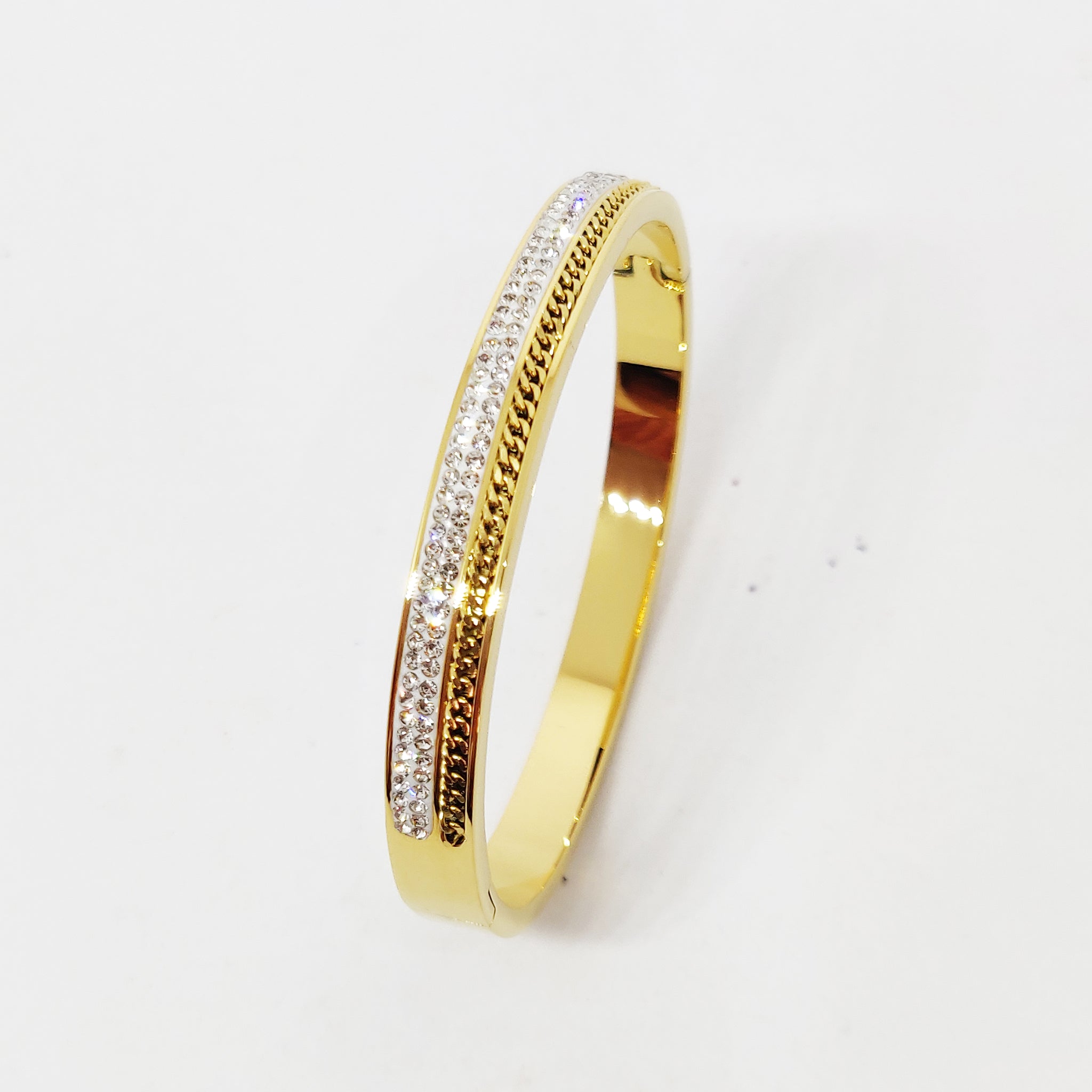 Bracelet Maille et Cristaux