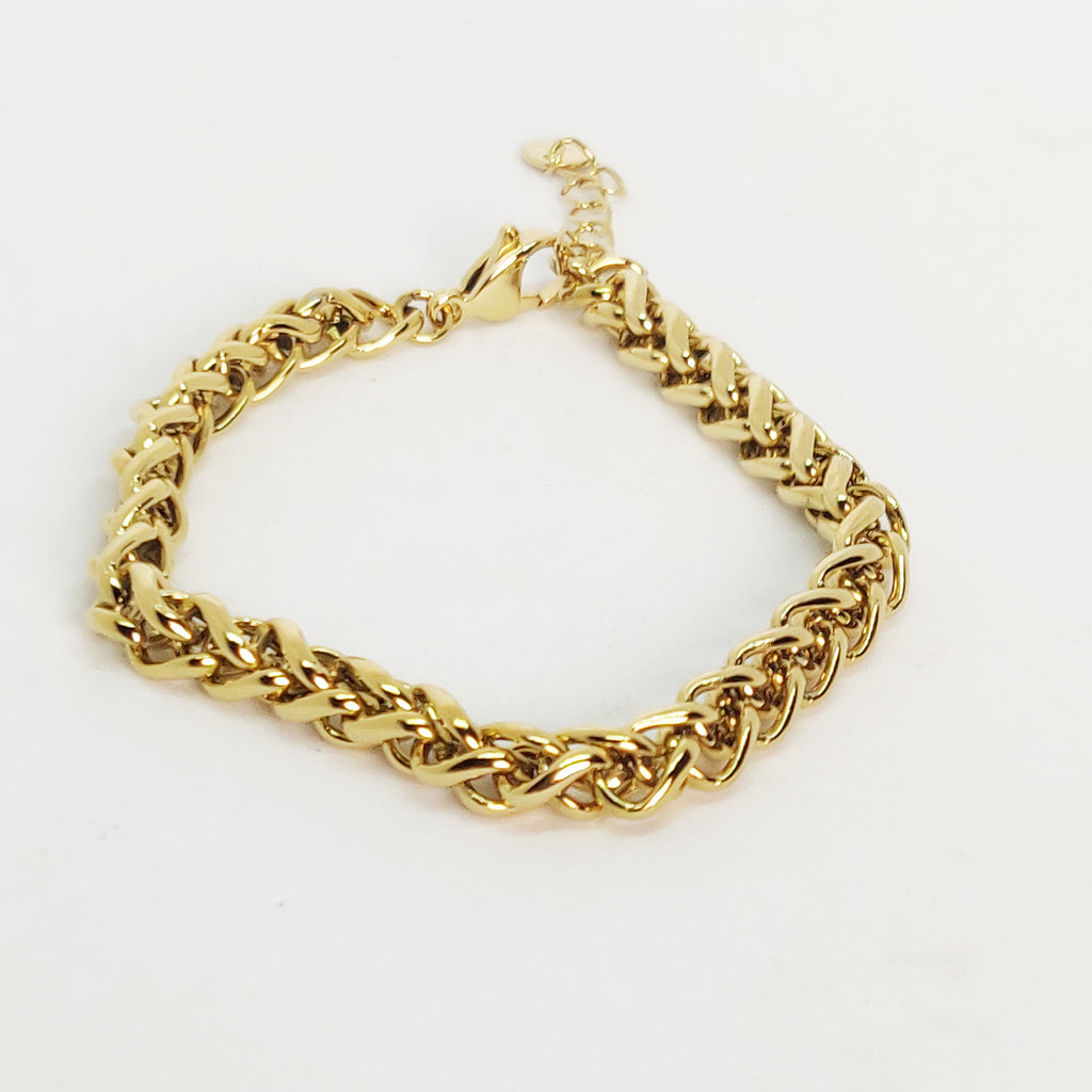 Bracelet Maille Torsade Épais