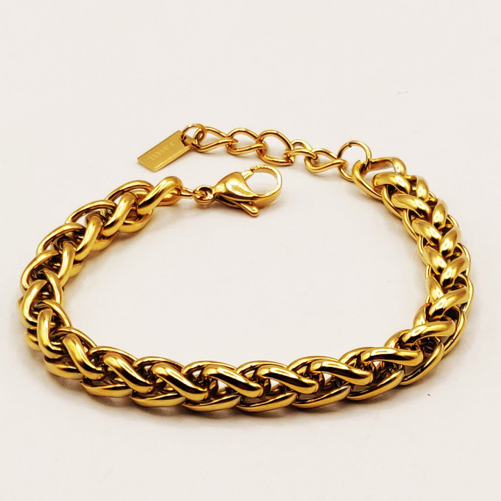 Bracelet Maille Torsade Large Luxe
