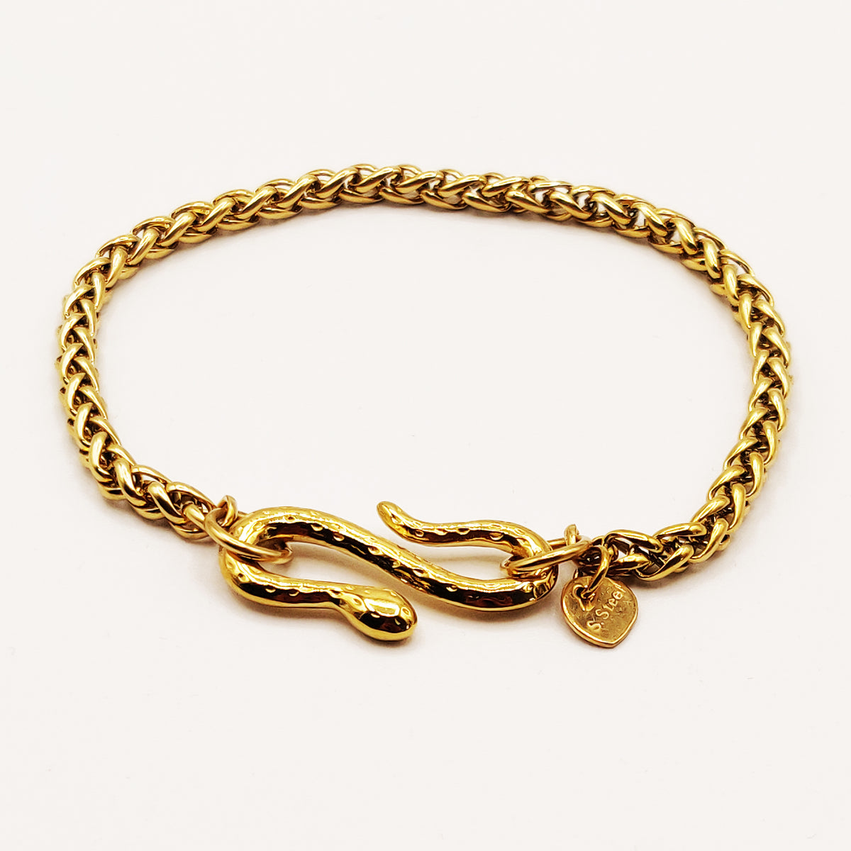 Bracelet Maille Torsade Serpent Luxe