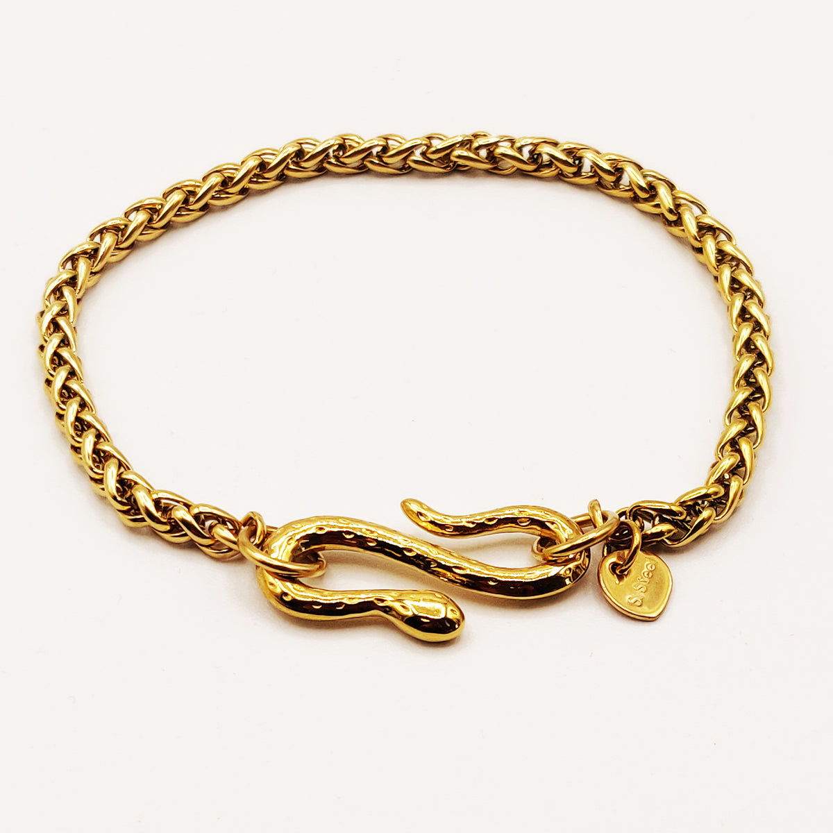 Bracelet Maille Torsade Serpent Luxe