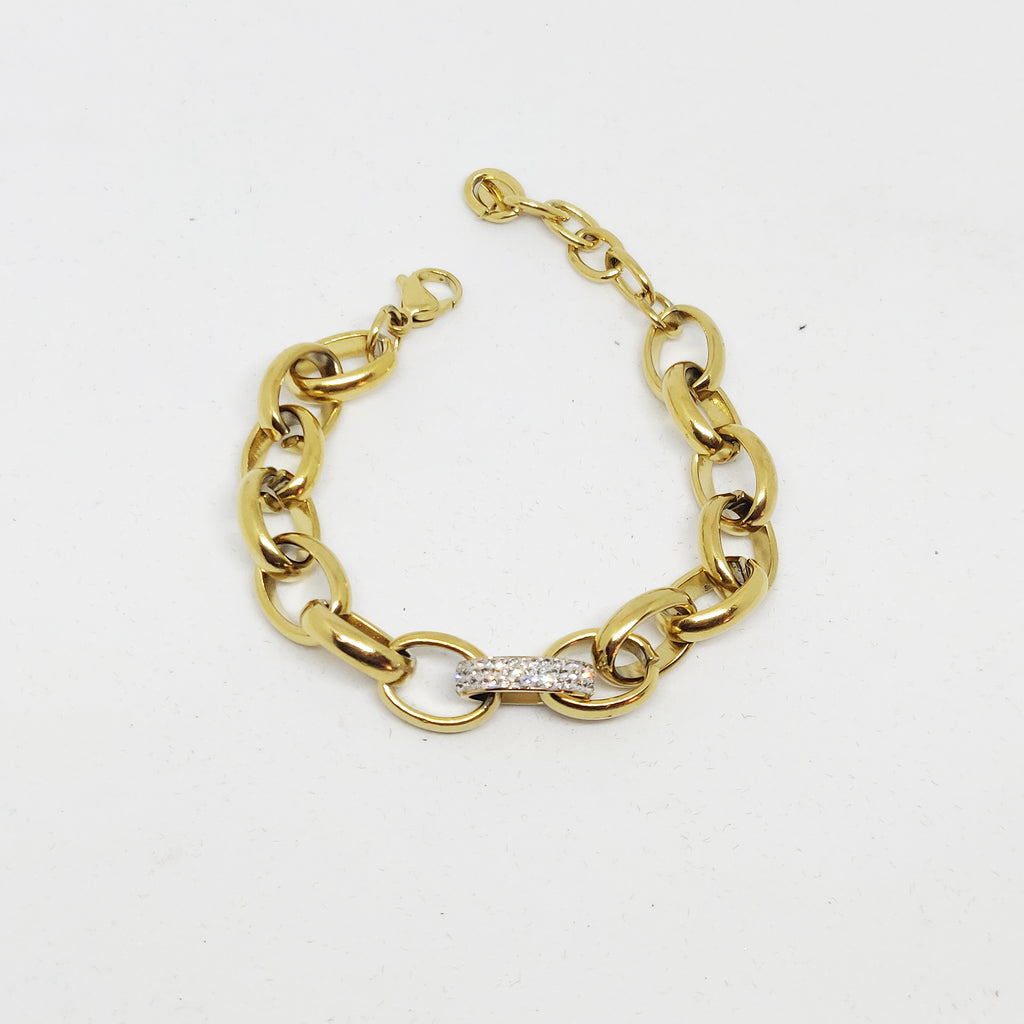 Bracelet Maillons Cristaux