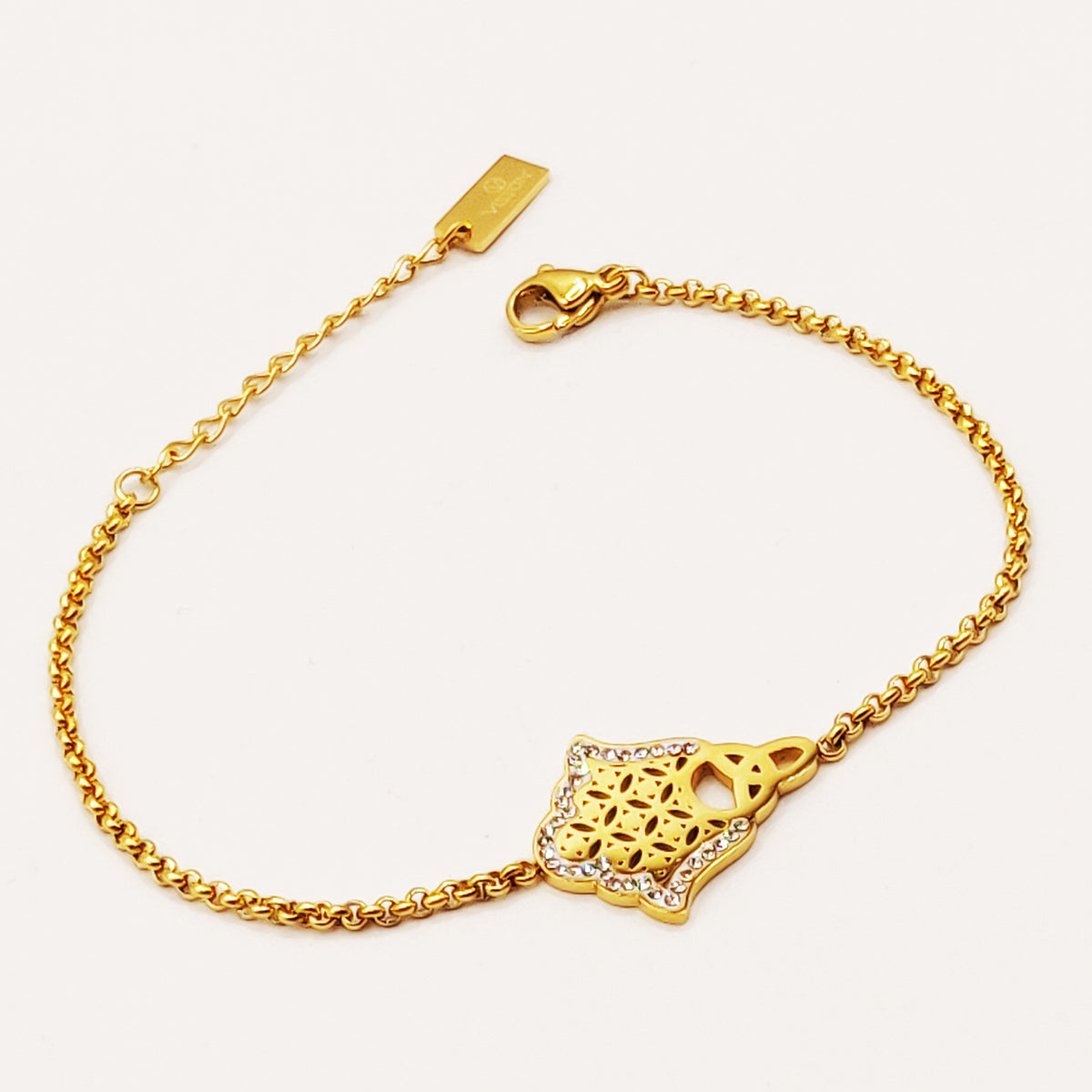 Bracelet Maillons Grande Main de Fatma Luxe